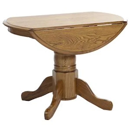 42" Pedestal Table with Drop Leaves